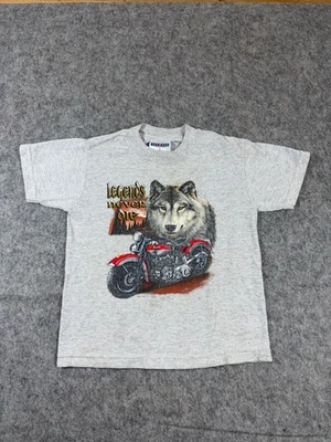Camiseta infantil vintage Harley Biker Legends Never Die XS - Imagem 1 de 4