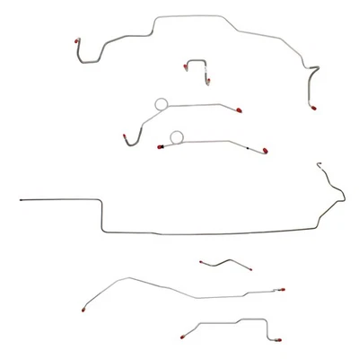 Fits 67-69 Dodge Coronet Complete Brake Line Kit Power Disc Stainless CBK0653SS - Image 1 of 4
