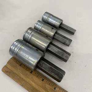 4 Snap-on 12, 14, 17, 19mm, 1/2” Drive Hex Bit Socket Drivers SAM-Series, bn4386 - Picture 1 of 6