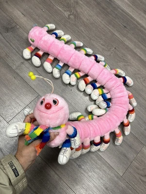 Lots-a-Lots-a-Leggggggs 40 Legs Caterpillar by Commonwealth Vintage Pink 1984 - Image 1 of 4