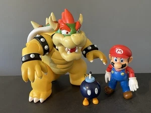 Super Mario Bowser's Lava Battle Set Bowser Mario Bob-omb Figuras Jakks - Imagen 1 de 6