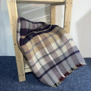 Vintage Reisedecke Picknickdecke Retro Klassisch Wolle Wales Wollmühle - Bild 1 von 6