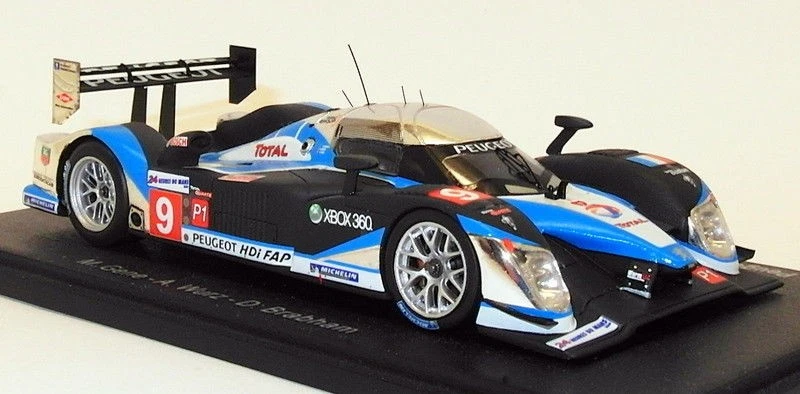 Spark 1/43 Scale 43LM09 - Peugeot 908 HDiFAP Peugeot Sport Total 1st #9 LM 2009 - Image 1 of 4