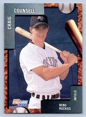 Craig Counsell 1992 Fleer ProCards Bend Rockies Stadium Giveaway SGA 1479 - Image 1 of 2