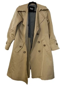 Authentic D&G Dolce & Gabbana Wool-Silk Trench Coat 1998–2005 - Picture 1 of 21