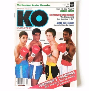 KO Magazine August 1981 Ayala Jr Ramos Czyz Bumphus Cover Marvin Hagler Poster - Picture 1 of 12
