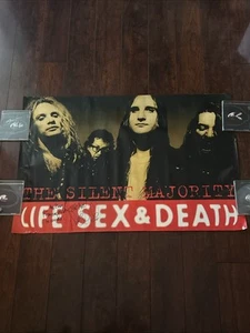 Life Sex & Death Promo Poster signiert Stille Mehrheit 24x36 Stanley LSD kein Vinyl - Bild 1 von 10