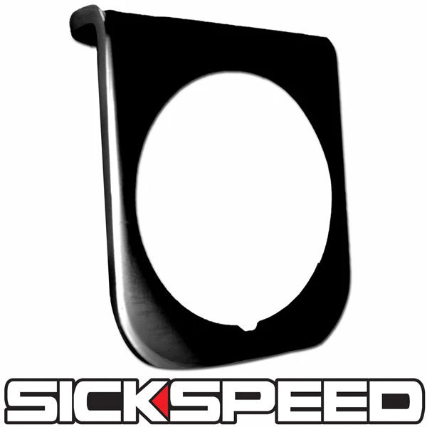 ALUMINUM SINGLE GAUGE DASH MOUNT HOLDER PANEL POD FITS AUTOMETER P5 BLACK - Image 1 of 1