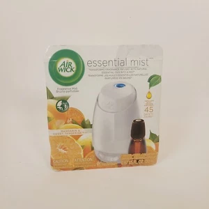 Air Wick Essential Oil Mist Air Diffuser Starter Kit Mandarin & Sweet Tangerine  - Picture 1 of 2