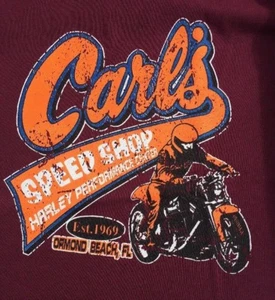 Carl's Speed Shop Harley Davidson Performance Center Daytona Beach FL T-Shirt L - Bild 1 von 5