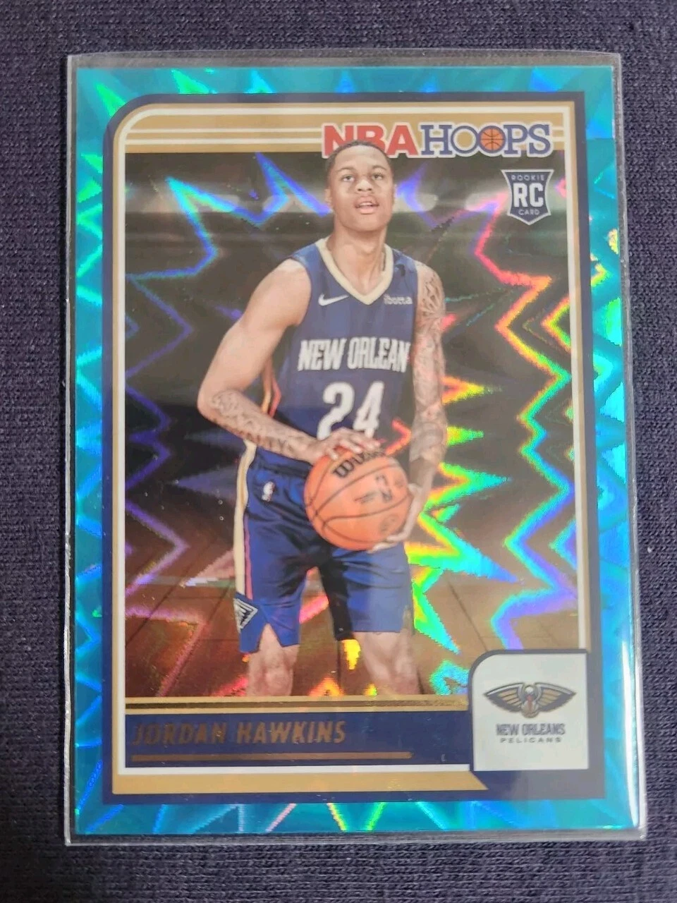 Jordan Hawkins 2023-24 Panini NBA Hoops TEAL EXPLOSION SP #269 Rookie RC