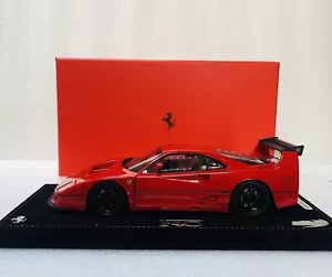 1/18 BBR Ferrari F40 LM Press Version 1989 Red/Black Rims Limited Edition W Case - Picture 1 of 24