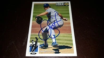 JIM GOTT SIGNED 1994 UPPER DECK COLLECTOR'S CHOICE AUTOGRAPHED BASEBALL CARD - Image 1 of 2