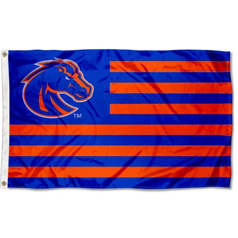 Boise State University Broncos Stars and Stripes Nation USA Flag Cover