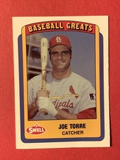 Joe Torre 1990 Swell Baseball Greats #130 Cardinals Baseball Card