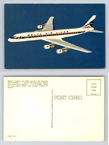 Douglas DC-8 Fanjet Postcard 1962 Chrome Unposted Delta - Picture 1 of 1