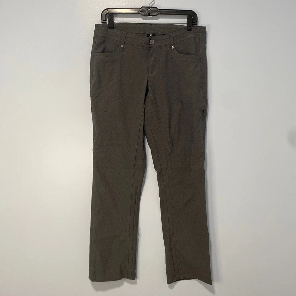 Kuhl Trekr Hiking Pants Womens 8 Short Charcoal Gray Outdoors Gorpcore - Image 1 of 4