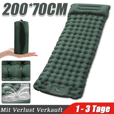 200 x67 x10cmSchlafmatte Selbstaufblasende Isomatte Campingmatte Luftmatratze - Bild 1 von 4