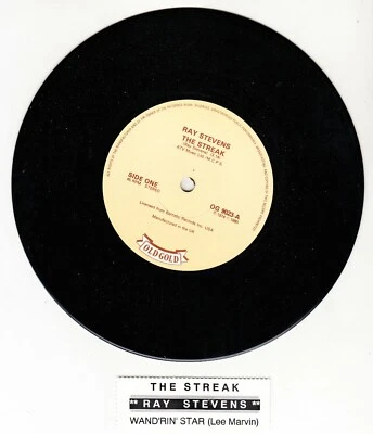 RAY STEVENS  The Streak & LEE MARVIN Wandrin' Star 7" 45 rpm vinyl record NEW - Image 1 of 2