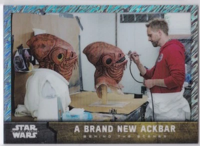 STAR WARS THE FORCE AWAKENS CHROME BEHIND THE SCENES 2 SHIMMER REFRACTOR 39/50 - Image 1 of 2