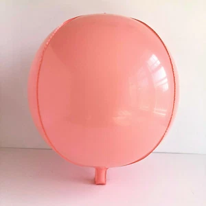 Brandneu 15" Kugel Kugel Runde Luftballons Makrone Rosa Hochzeit Party - Bild 1 von 2