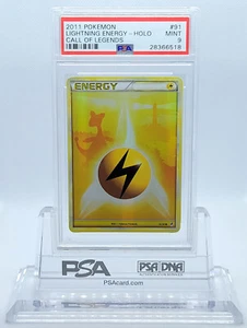 POKEMON CALL OF LEGENDS LIGHTNING ENERGY #91 FULL ART HOLO PSA 9 MINT #28366518 - Picture 1 of 2