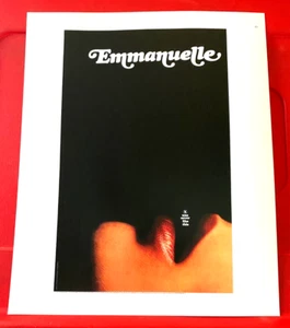 Emmanuelle Sylvia Kristel Movie/Film Poster Art PICTURE/PRINT 12"x 9.5" Erotic - Picture 1 of 4