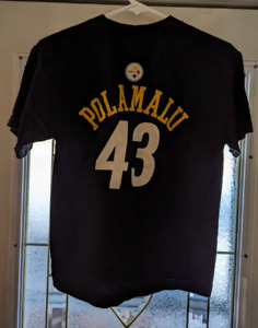 Pittsburgh Steelers #43 Polamalu children's short sleeve t shirt size small