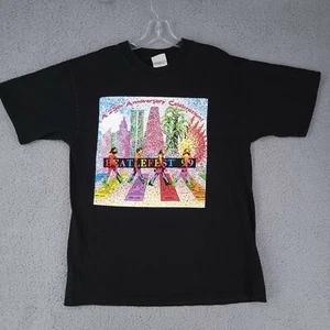 Vintage Beatles Beatlefest '99 Abby Road Colorful T-Shirt Size Large  - Picture 1 of 10