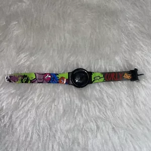 Orologio vintage pelle d'oca anni 90 Nelsonic RL Stein orologio da polso scheletro riccio - Foto 1 di 5