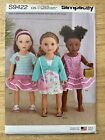 Simplicity 9422 American Doll Clothes Party Dress Purses BN FREE SHIPPING