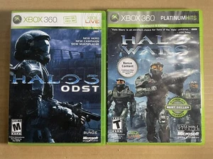 Lot of 2 Halo Games: Halo 3 ODST & Halo Wars (Microsoft Studios) Complete Tested - Picture 1 of 7