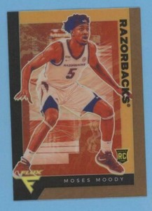 Moses Moody 2021-22 Panini Chronicles FLUX BRONZE PRIZM Rookie #236 WARRIORS
