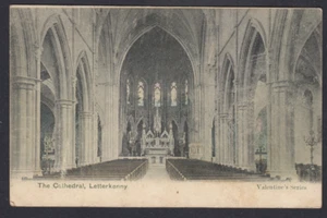 IRELAND LETTERKENNY Co Donegal Cathedral Interior PPC Used Kilmacrennan 1905 - Picture 1 of 3