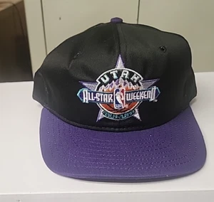 Vintage 1993 NBA Basketball All Star Game Utah Jazz Snapback New MALONE STOCKTON - Picture 1 of 5