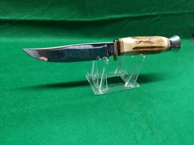 Vintage Kissing Crane Fixed Blade Knife #615 w/ Sheath - Image 1 of 4