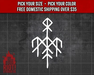 Calcomanía Wardruna Rune para auto, computadora portátil, vaso - música folclórica, música nórdica, vikingos Foto 1 de 4