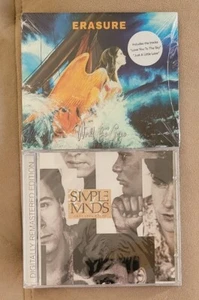 SIMPLE MINDS Once Upon Time ERASURE World Be Gone CD LOT BRAND NEW SEALED MINT - Foto 1 di 2