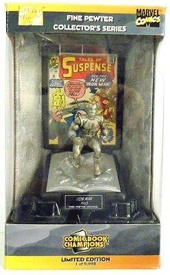 Figura de peltre Iron Man edición limitada de Comic Book Champions 1998 Foto 1 de 4