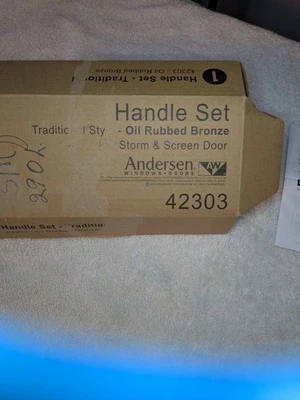 Juego de manijas de puerta Anderson Traditional Storm - Nuevo - Bronce frotado con aceite 42303 Foto 1 de 2