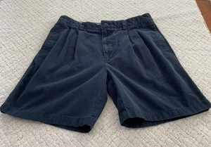 Chaps Mens Casual Chino Shorts Size 32” Waist Pleated Front Cotton 7.5" Inseam - Picture 1 of 9