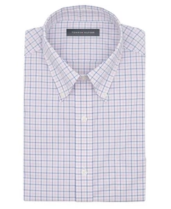 Tommy Hilfiger Dress Shirt Mens 16 32/33 Pink Reg Fit Wrinkle Resist Stretch - Picture 1 of 7