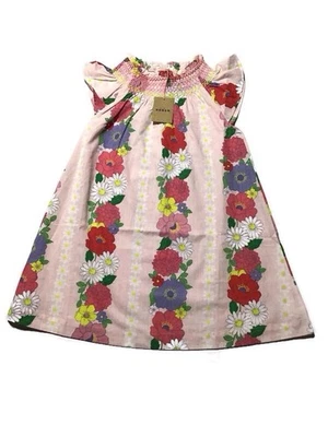 Vestido de Algodón Boden Floral Canesú Calado para Niña, Brillante Multi Floral (Talla 7-8) Foto 1 de 4