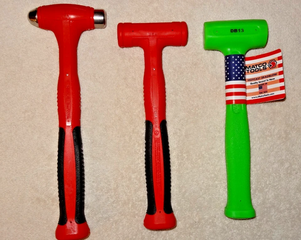 NUEVO lote de martillos de golpe muerto Snap On / Matco. 8 oz, 8 oz, 10 oz. LOCZZ Foto 1 de 1