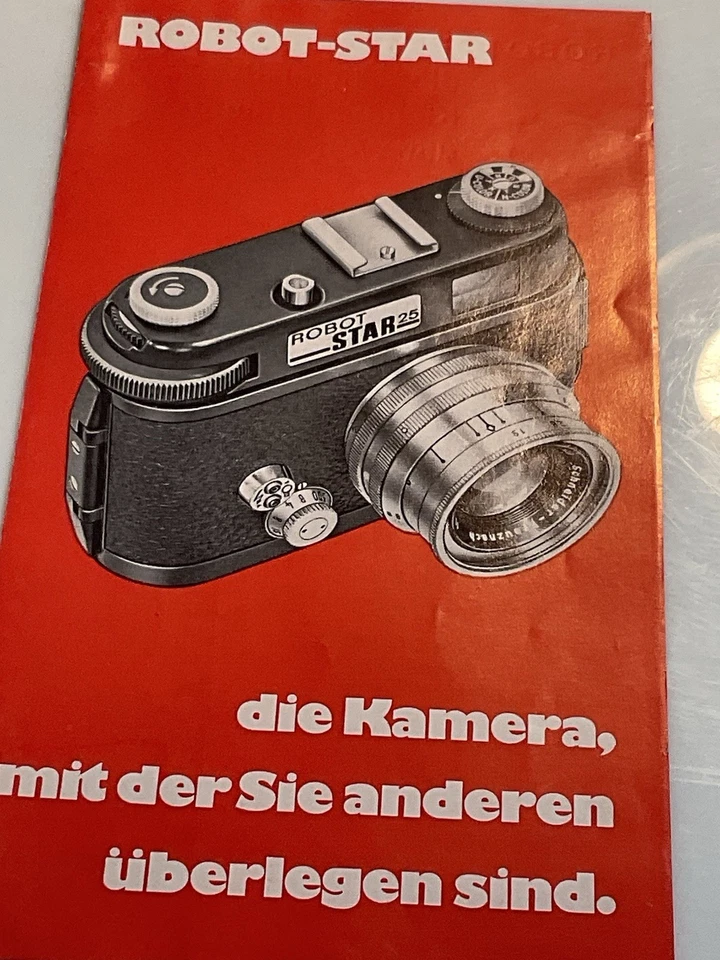 Robot Star 25 Kamera Prospekt ,Brochure - Bild 1 von 3