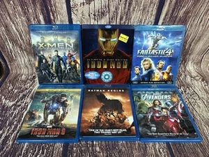 SET BESTEHEND AUS 6 SUPERHELDEN BLU RAY DVDS. TOP ZUSTAND - Bild 1 von 4