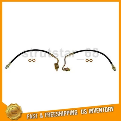 2 Front Brake Line Brake Hose Fits 1974 International Harvester Scout II - Image 1 of 4