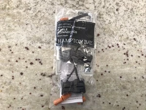 Cable Connector Hampton Bay 9low Voltage Replacement) Black (2 In Pack) - Picture 1 of 2