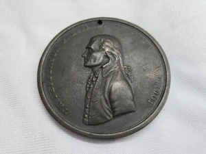 RARO! medalla restrike de la Paz y Amistad de 1801 Thomas Jefferson en 1861 - Imagen 1 de 7