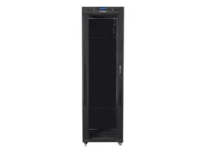 5901969430424 Installation cabinet rack 19 42u 600x600 black, black glass door l - Bild 1 von 5